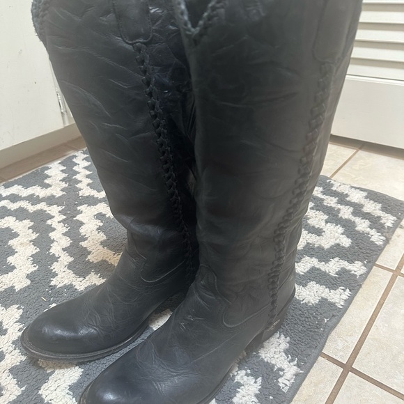 Black Cowboy Boots - Picture 2 of 7